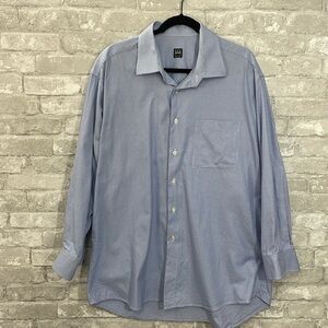 IKE BEHAR Blue Checked Button Down Shirt
